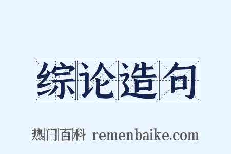 综论造句是什么意思的图片